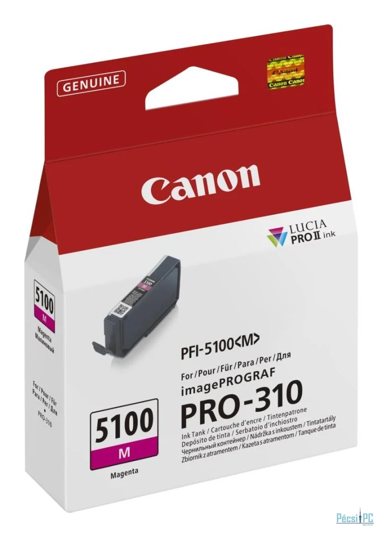 Canon PFI-5100 Magenta tintapatron
