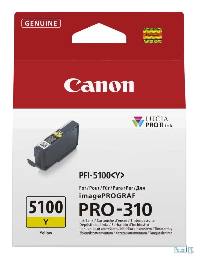 Canon PFI-5100 Yellow tintapatron