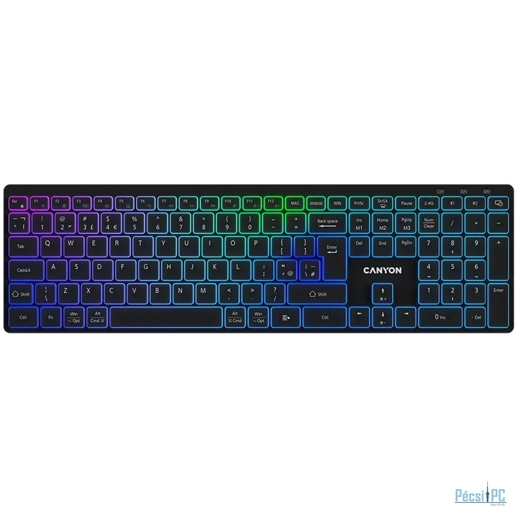 Canyon CNS-HBTK11B Wireless Keyboard Black HU