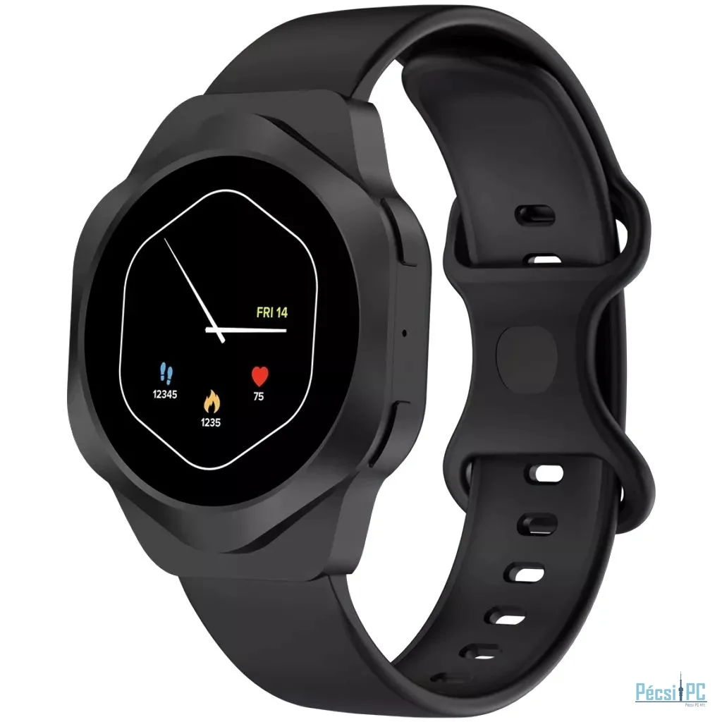 Canyon SW-88 Hexagon Smart Watch Black