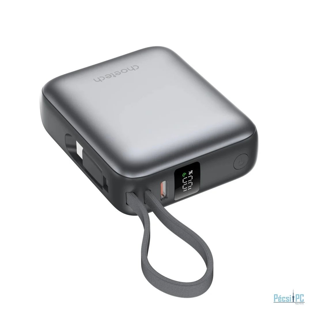 Choetech  B832 Mini 35W 10000mAh PowerBank with USB-C Cable Grey