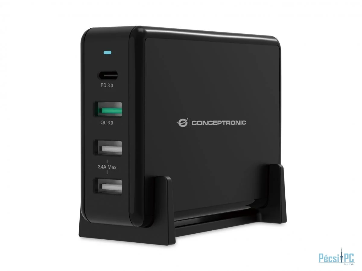 Conceptronic  OZUL01B 65W 4-Port Desktop USB PD Charger