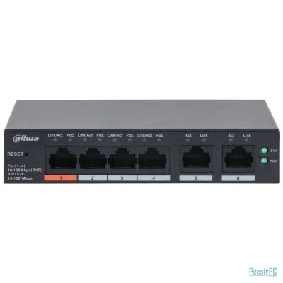 Dahua CS4006-4ET2ET-60 6-Port Cloud Managed Desktop Switch with 4-Port PoE