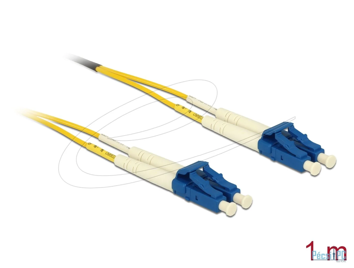 DeLock Cable Optical Fibre LC > LC Singlemode OS2 1m Yellow
