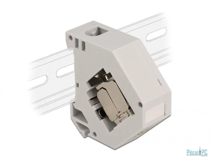 DeLock DIN sín adapter Keystone modullal RJ45 anya Cat.6A LSA