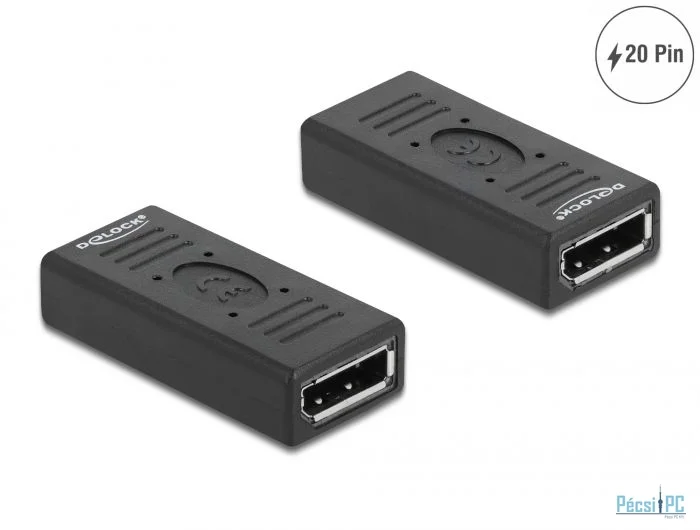 DeLock DisplayPort 1.2 adapter famale/famale Black