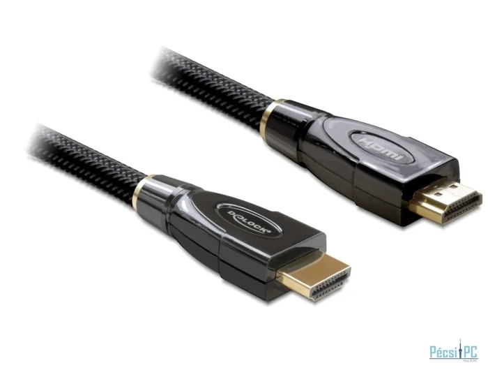 DeLock HDMI + Ethernet male/male összekötő kábel Premium 3m