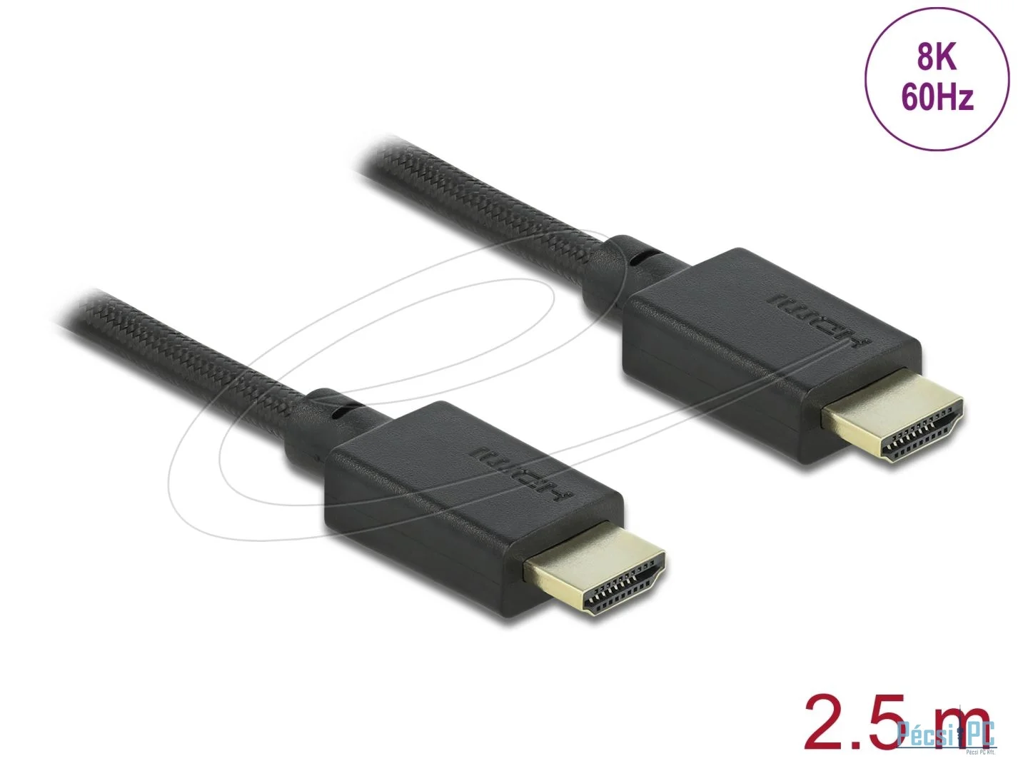 DeLock HDMI to HDMI 8K cable 2,5m Black