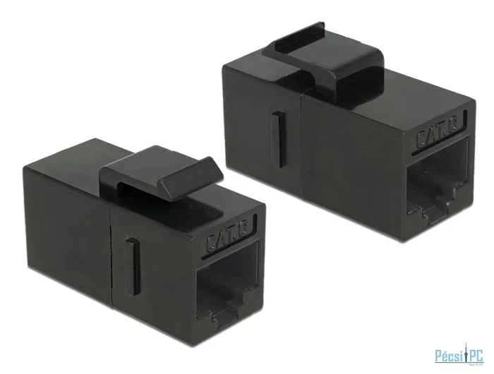 DeLock Keystone Module RJ45 jack > RJ45 jack Cat.6 UTP Black