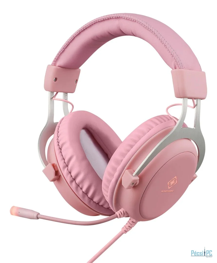 Deltaco PH85 Gaming Headset Pink