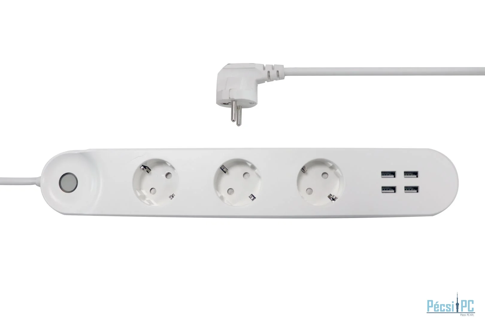 Denver SHP-300U Smart Home Power Strip 3in1 + 4xUSB White