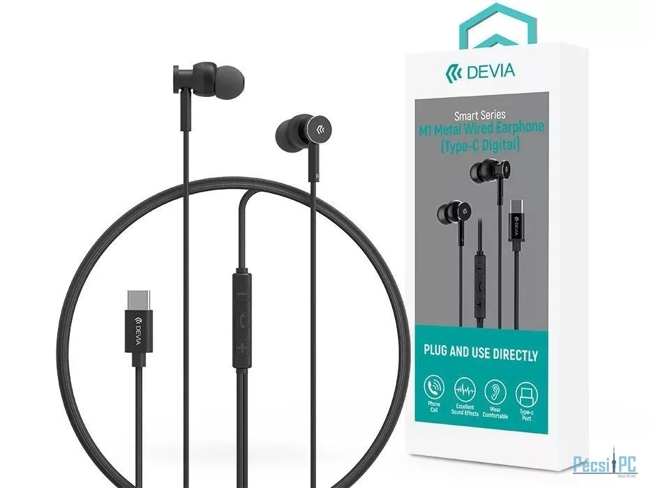 Devia ST108776 Smart Series M1 Metal In-Ear headset Black