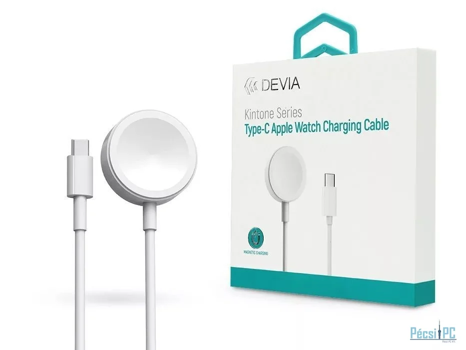 Devia ST381973 Kintone Series Type-C Apple Watch Charging Cable White
