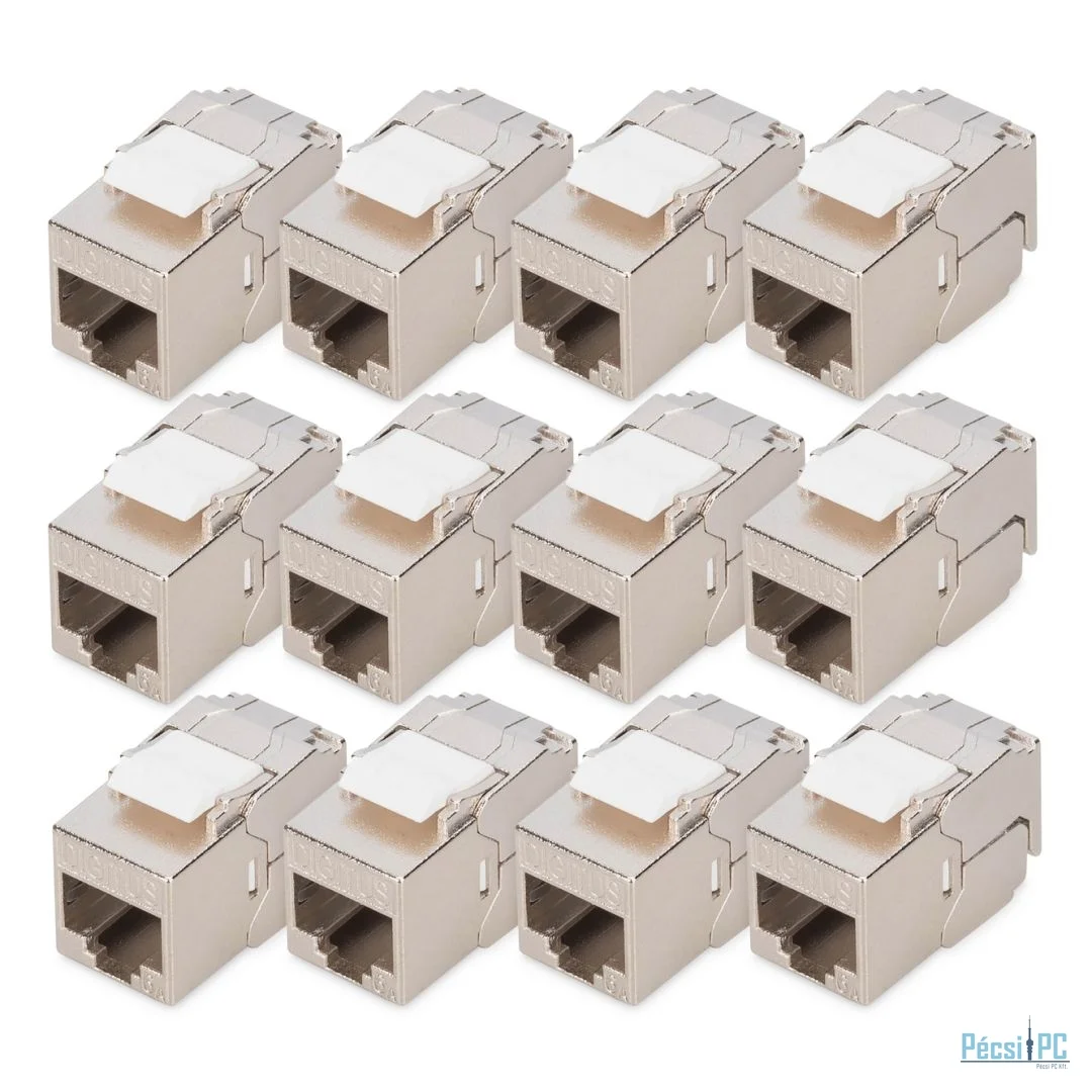 Digitus CAT 6A Keystone Jack, shielded,Re-embedded 12pc