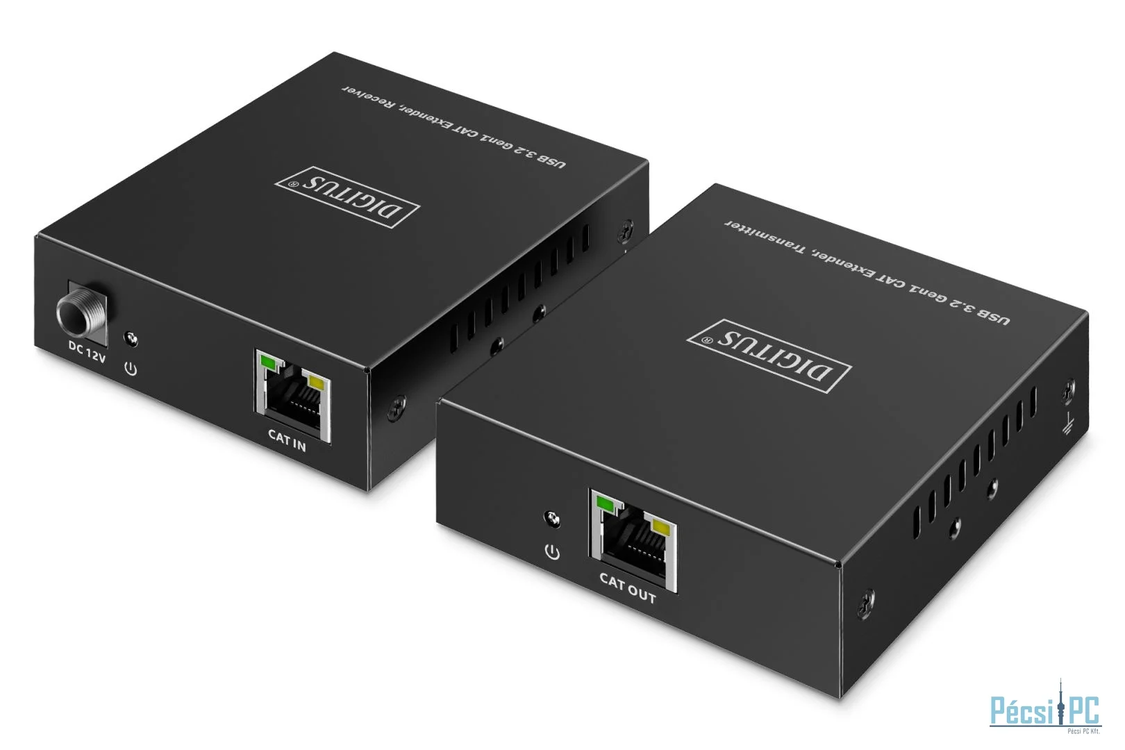 Digitus USB3.2 Gen1 CAT Extender 5Gbps 4ports: 3x USB-A / 1x USB-C 100m