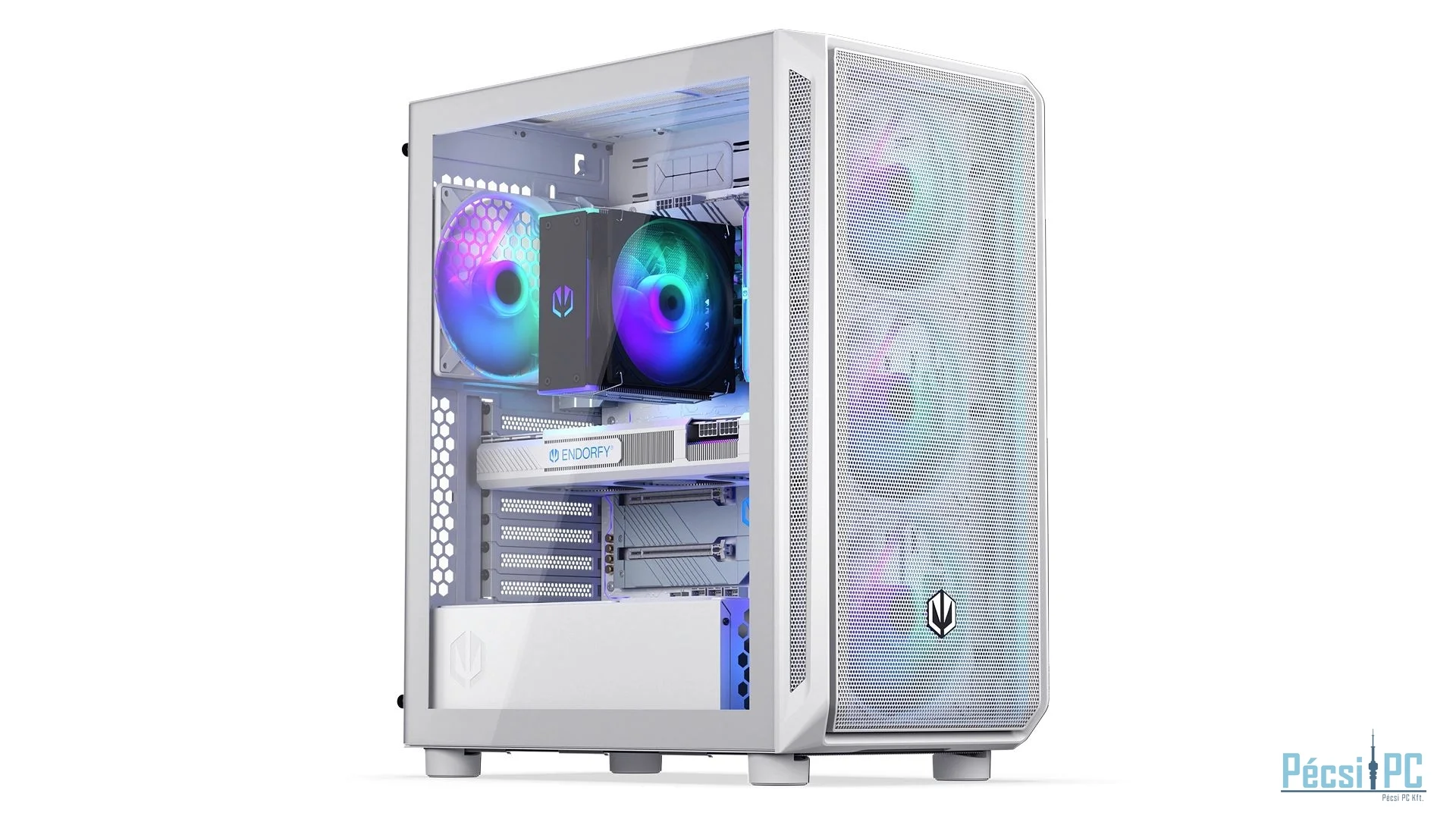 Endorfy Arx 500 ARGB Tempered Glass White