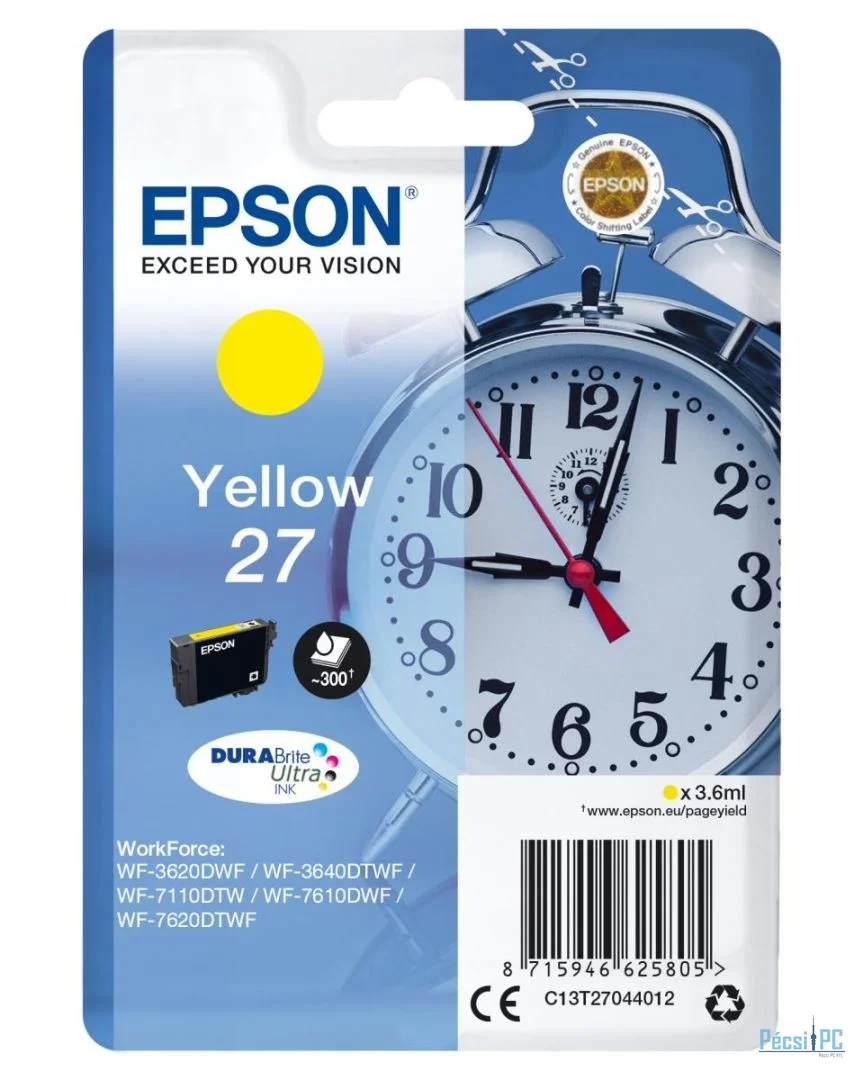 Epson 27 Yellow tintapatron