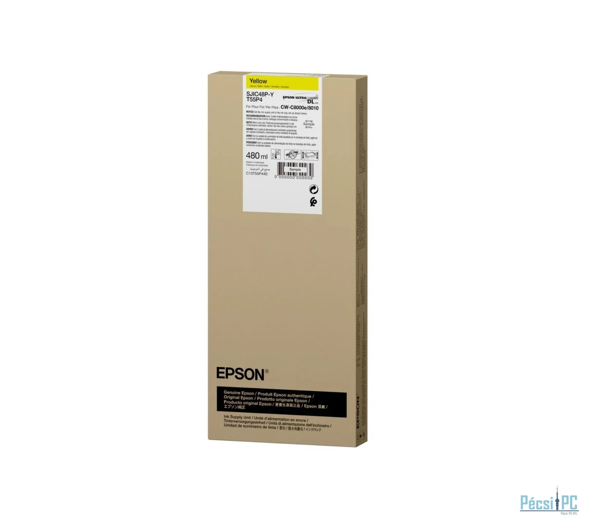 Epson T55P4 Yellow tintapatron
