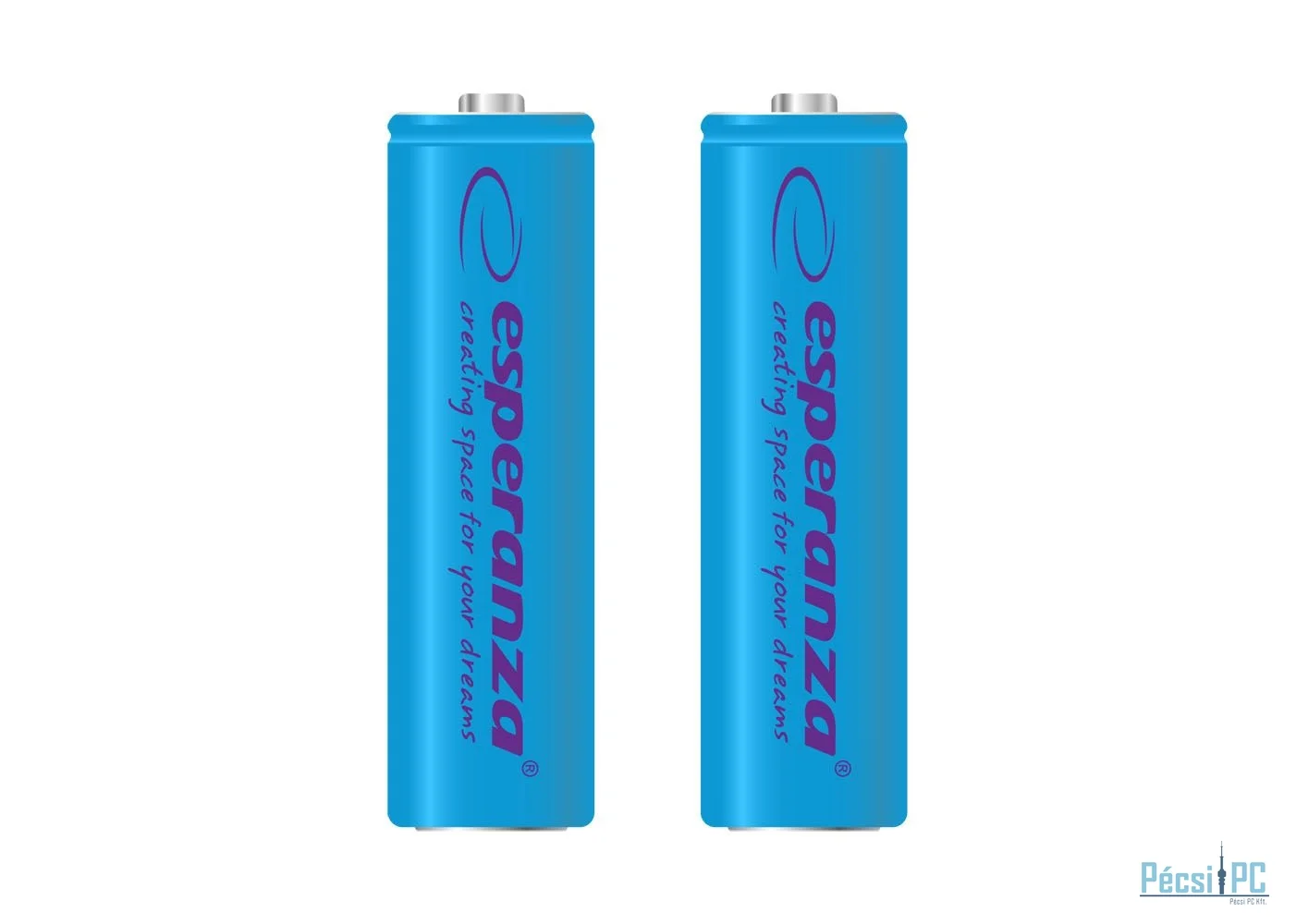 Esperanza 2000mAh AA Ni-MH akkumulátor 2db/csomag Blue