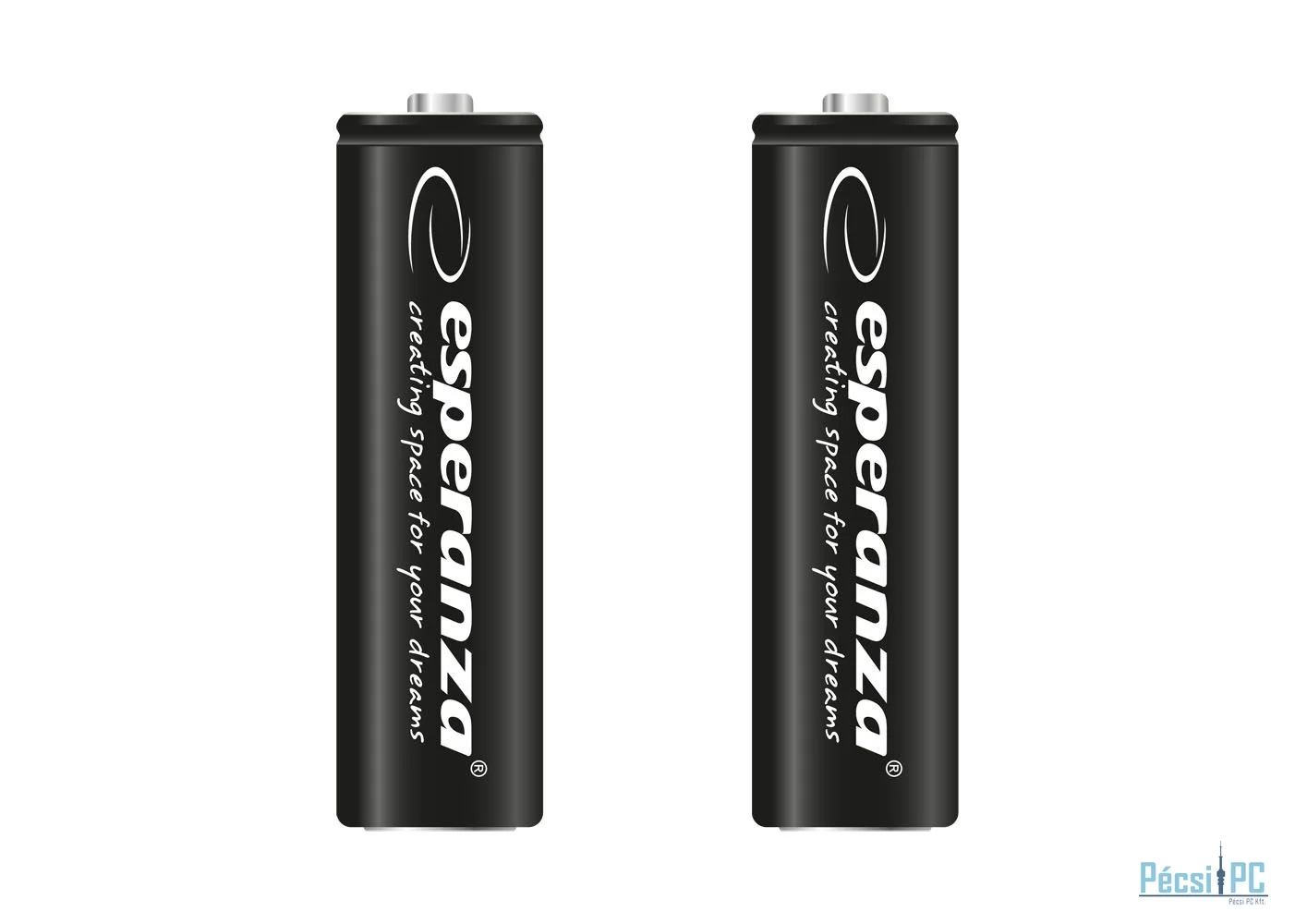 Esperanza 2600mAh AA Ni-MH akkumulátor 2db/csomag Black