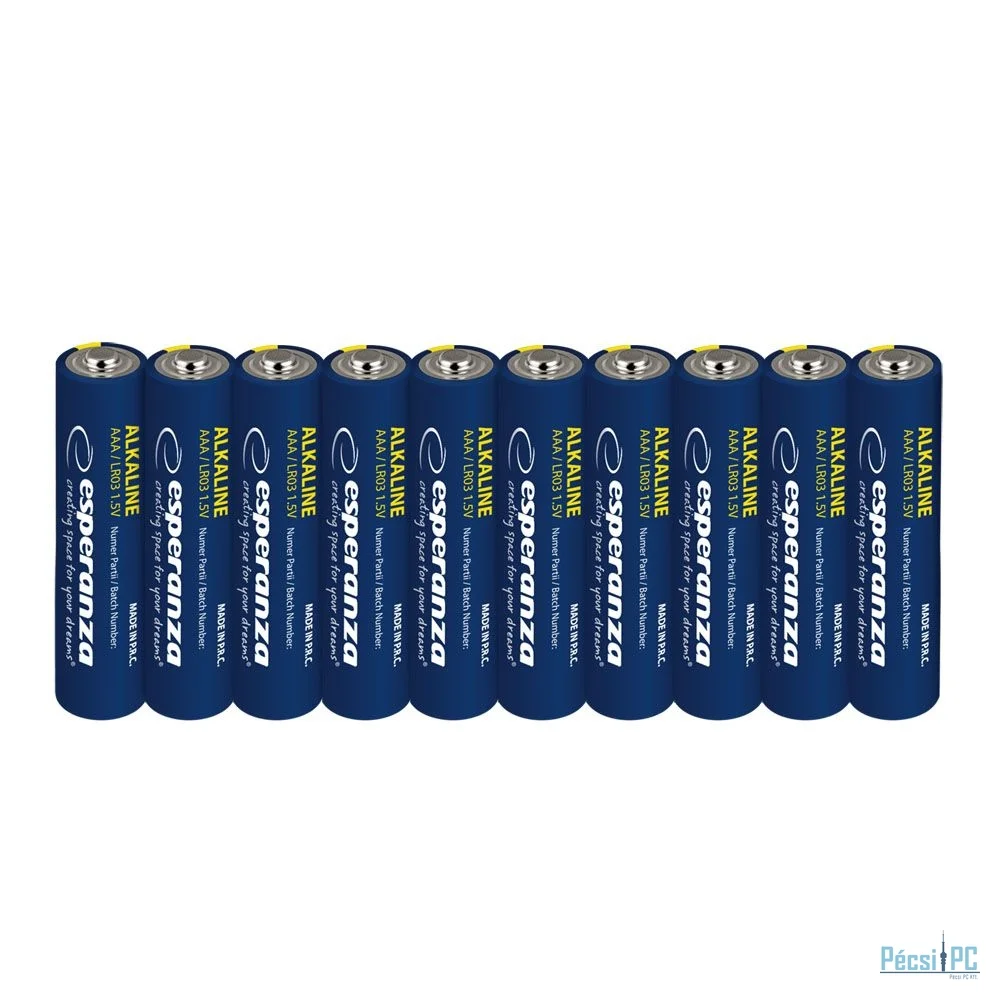 Esperanza AAA Alkáli Elem 10db/csomag