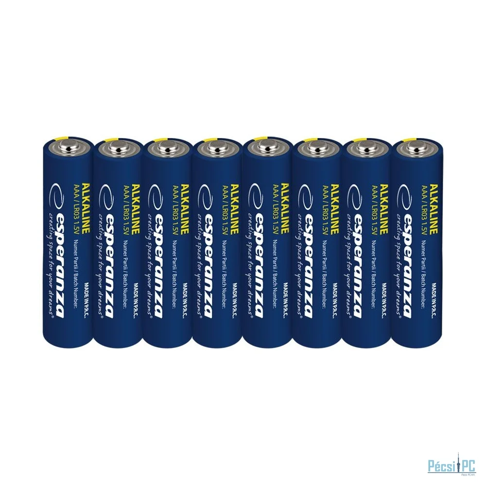 Esperanza AAA Alkáli Elem 8db/csomag