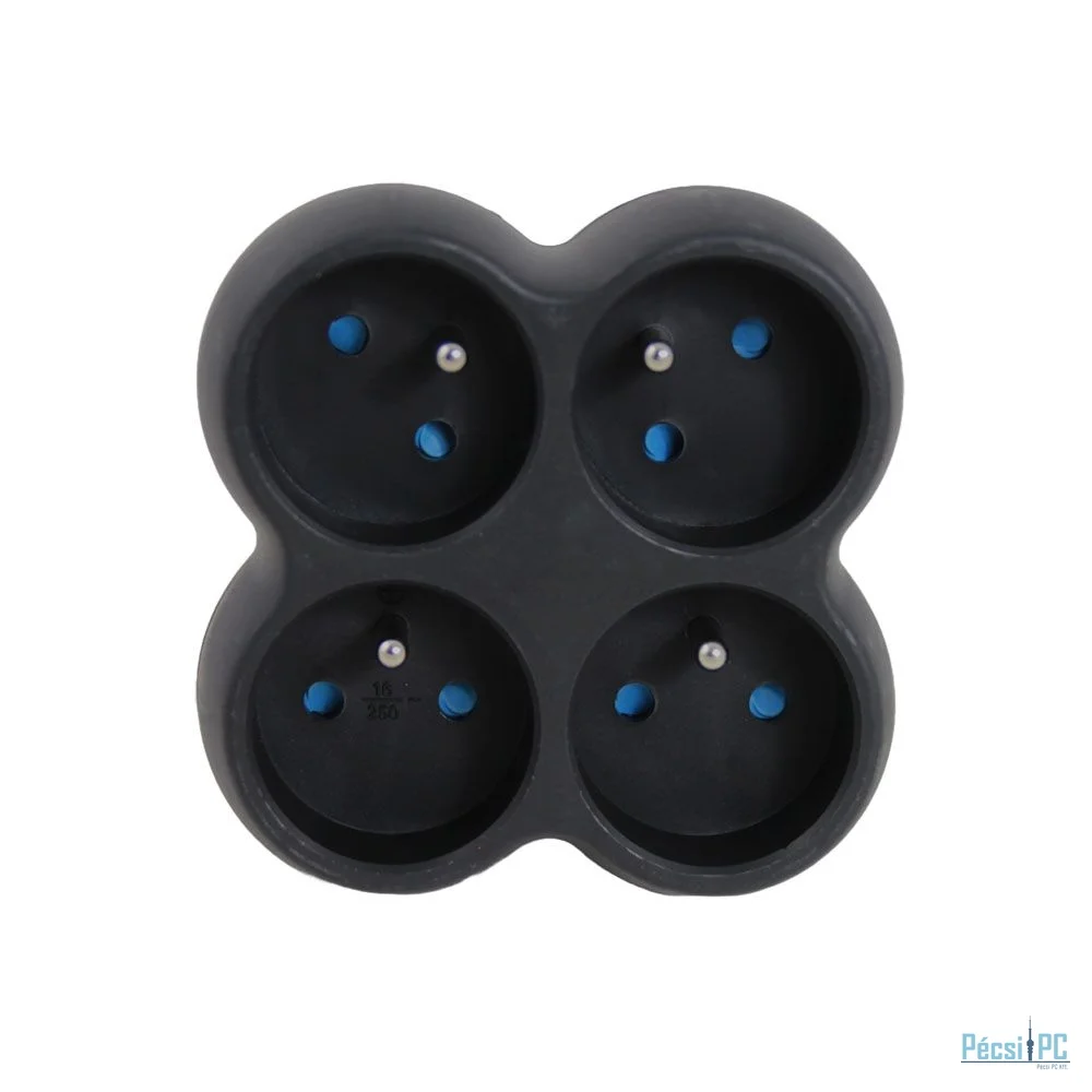 Esperanza Hálózati Elosztó 4DIN Fali Black