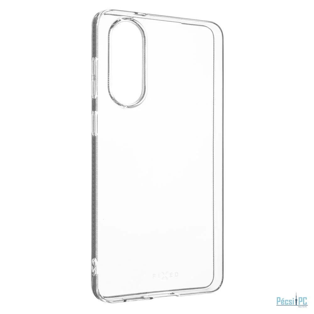 FIXED Slim AntiUV szilikon tok Samsung Galaxy S25 Edge 5G telefonhoz, átlátszó