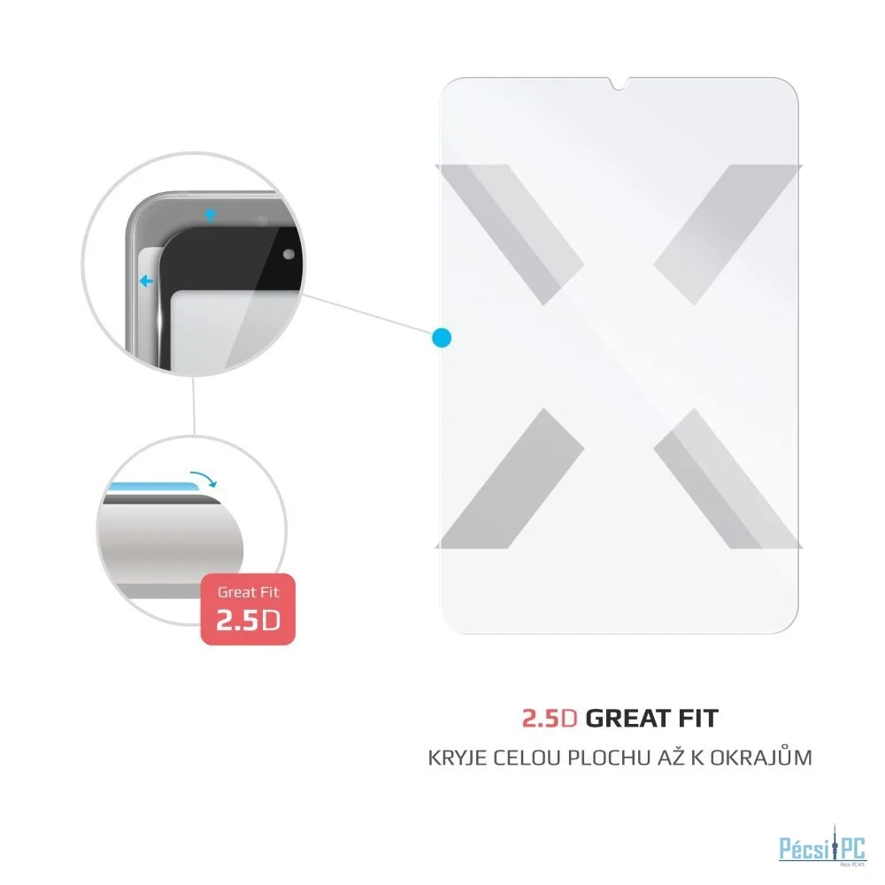 FIXED teljes képernyőt védő 2,5D edzett üveg Honor MagicPad 2