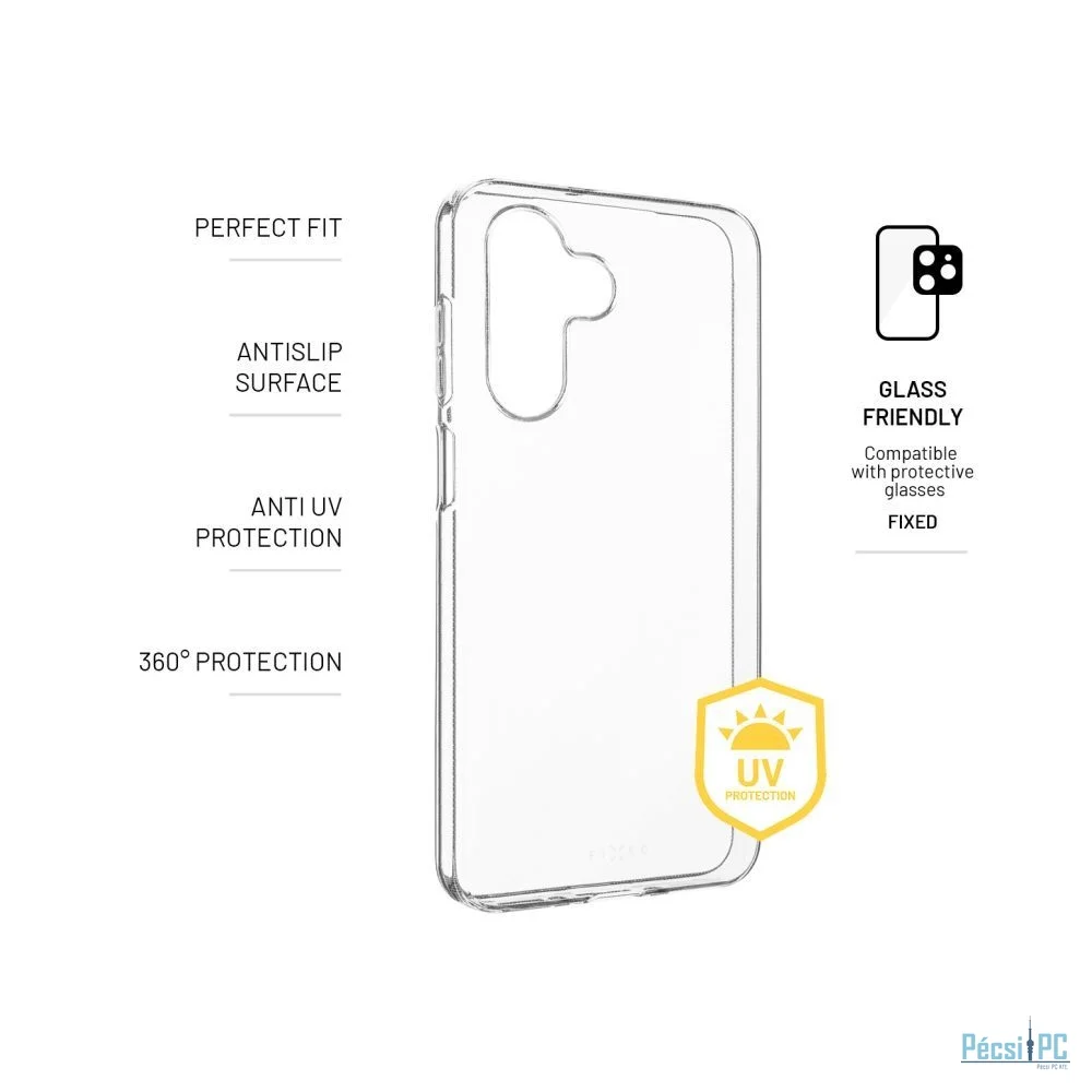FIXED Vékony TPU AntiUV tok Samsung Galaxy A26 5G telefonhoz, átlátszó