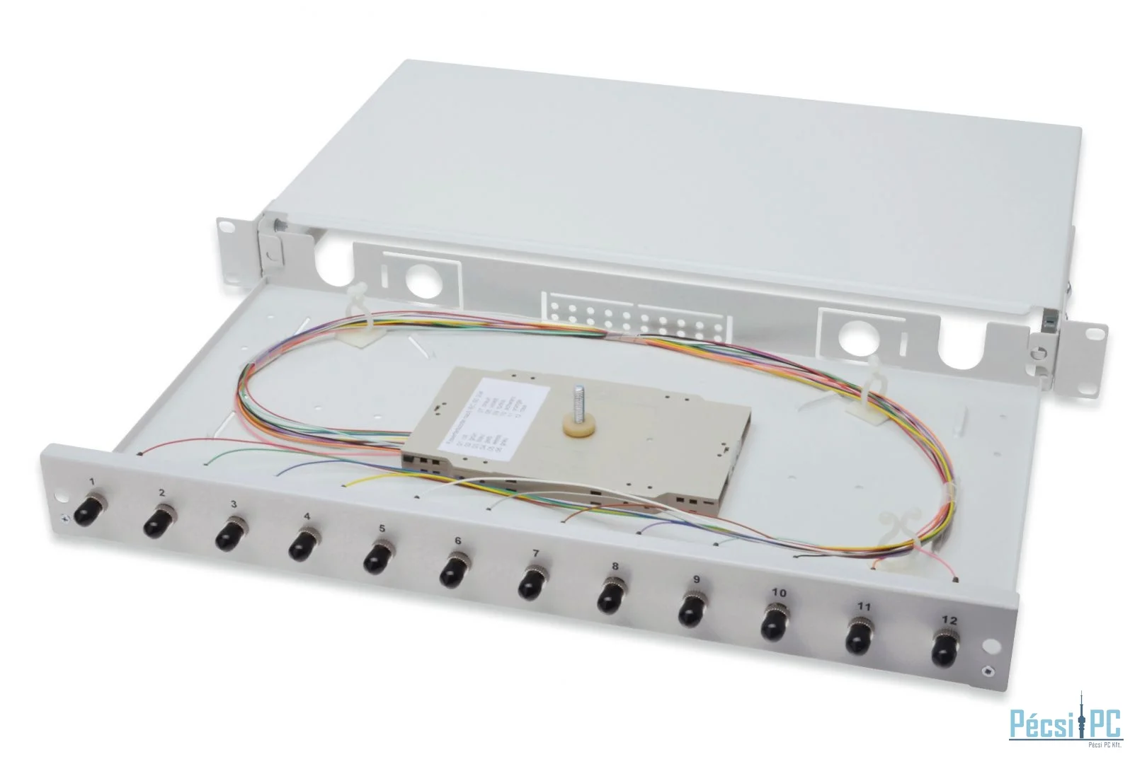 Digitus FO splice box, 1U, equipped, 24x SC DX, OM4