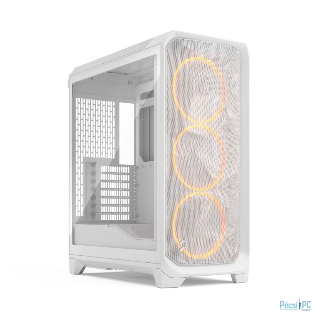 Fractal Design Meshify 3 Tempered Glass RGB Clear Tint White