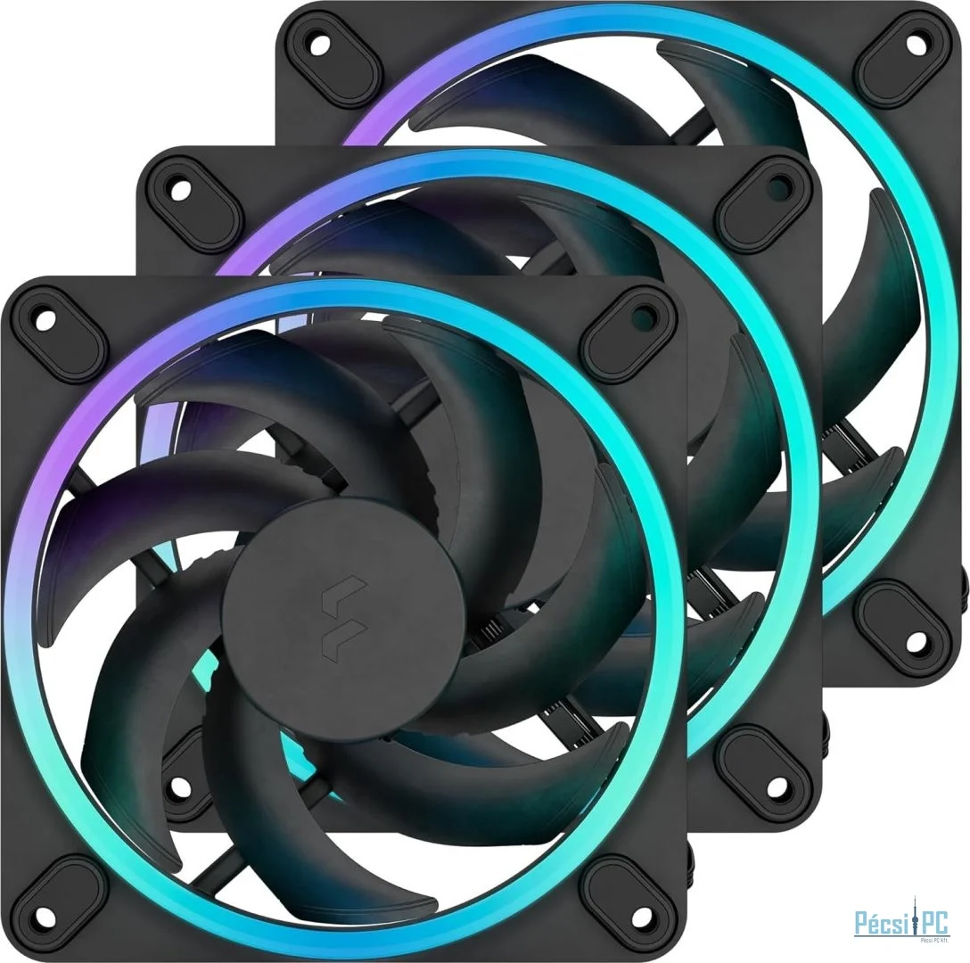 Fractal Design Momentum 12 RGB Black (3-pack)