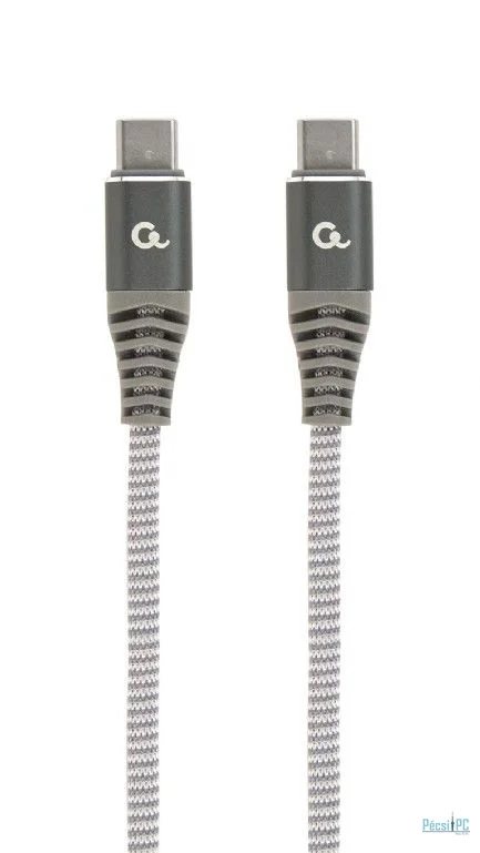 Gembird CC-USB2B-CMCM100-1.5M 100W Type-C Power Delivery (PD) Premium Charging & Data cable 1,5m Grey