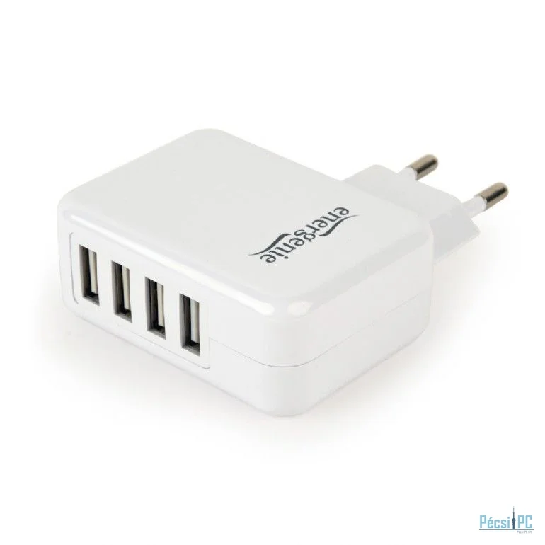 Gembird EG-U4AC-02 Universal USB Charger White
