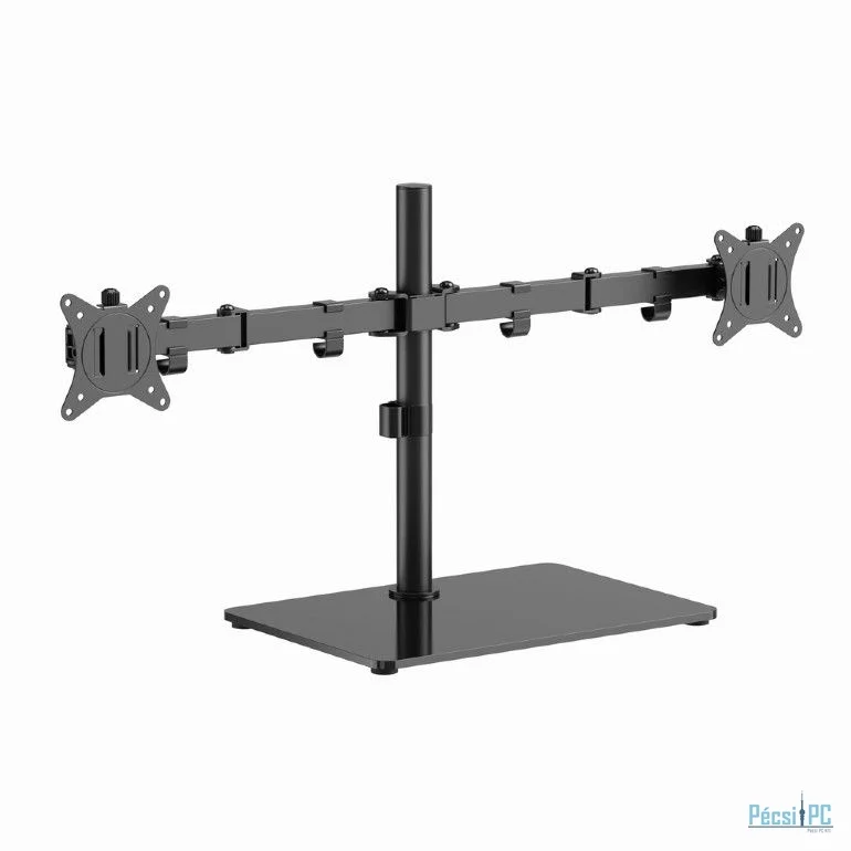 Gembird MS-D2ST-01 Dual monitor desk stand 17”-32” Black