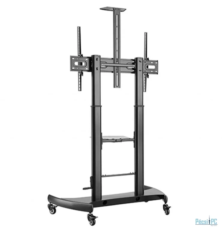 Gembird TVS-100T-02 Height adjustable TV floor stand with caster wheels 60