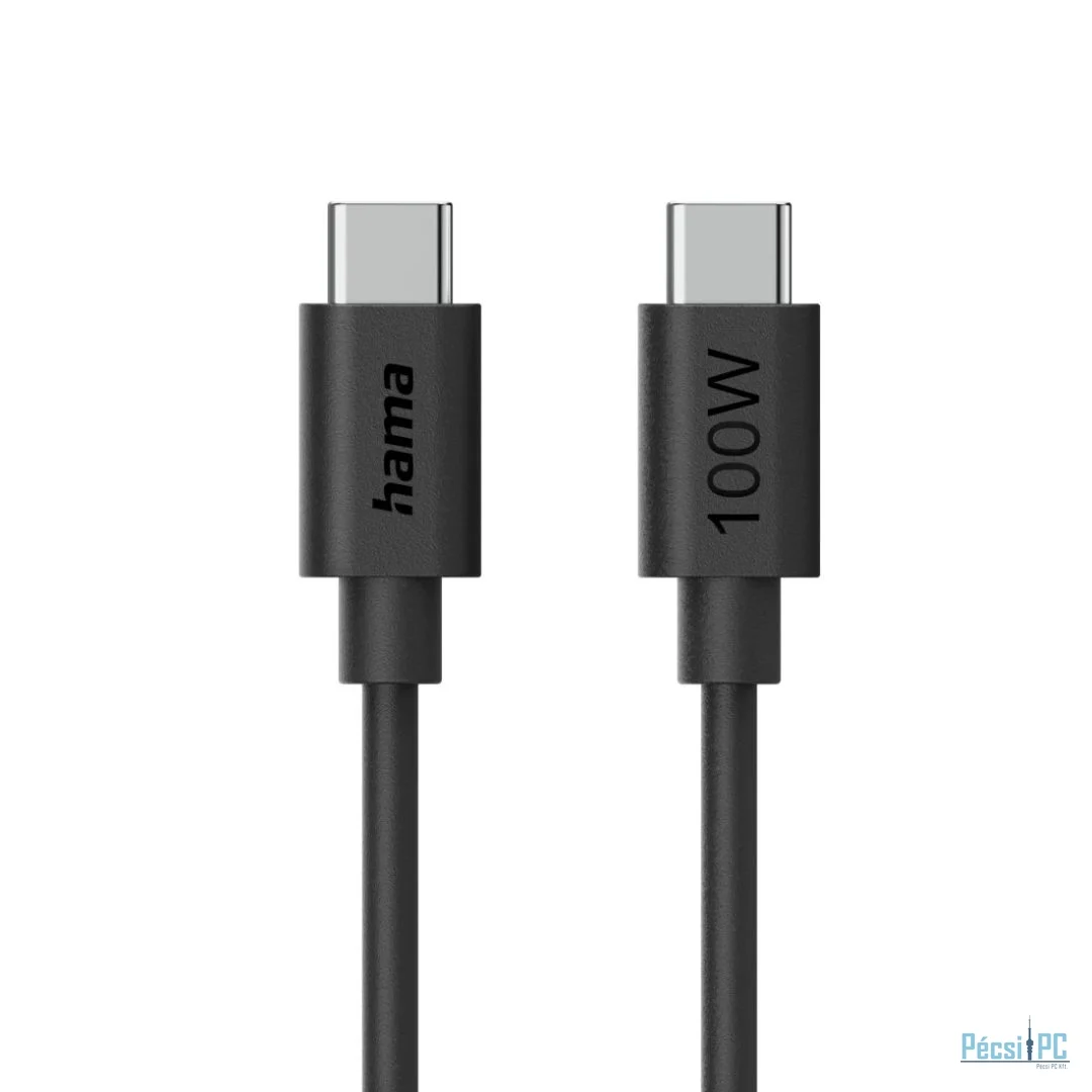 Hama USB-C to USB-C 100W Cable 1,2m Black