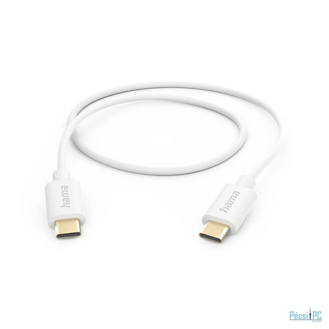 Hama USB Type-C töltő és adatkábel 1m White