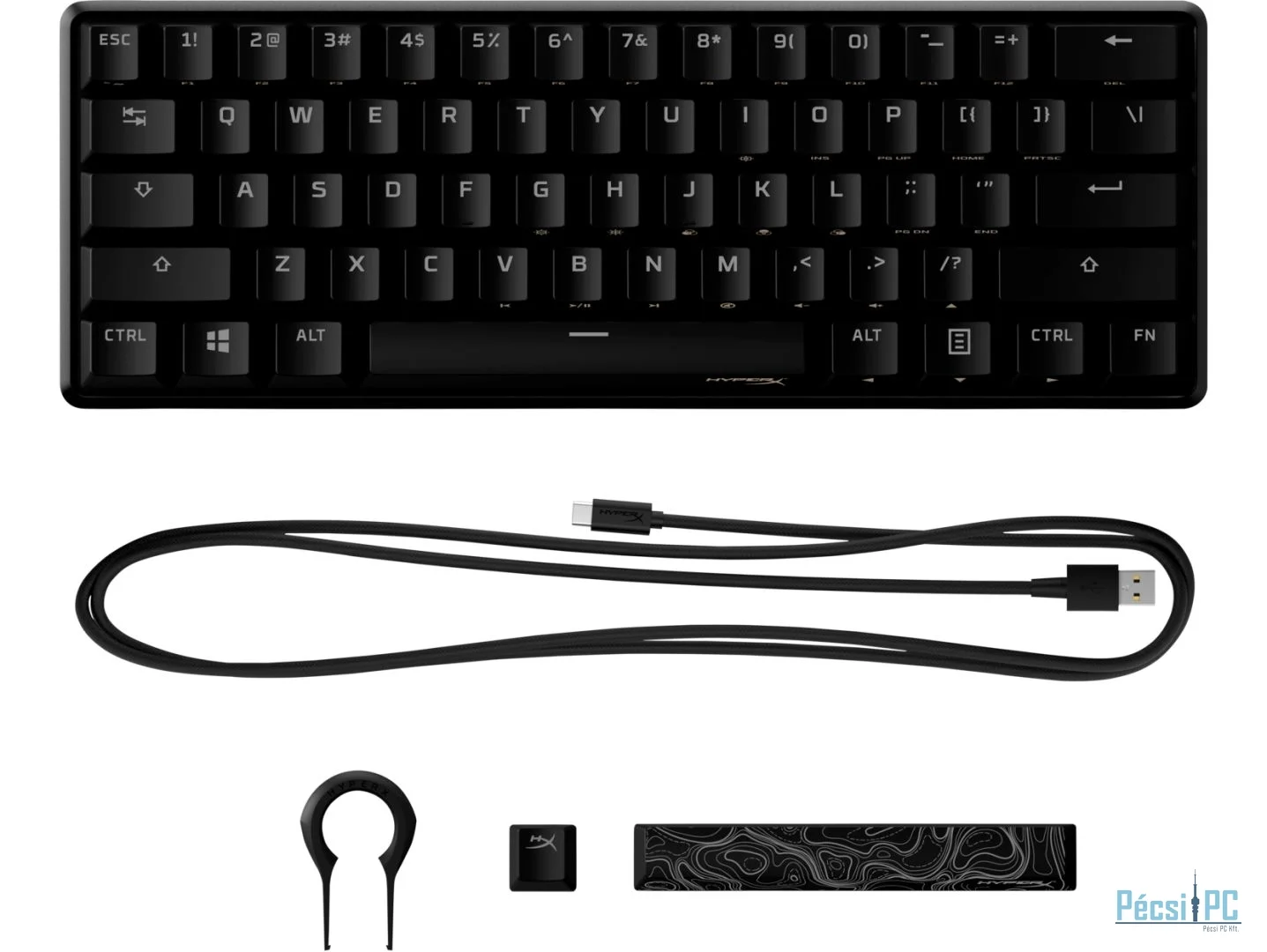 HP HyperX Alloy Origins 60 Mechanical Gaming Keyboard Black US