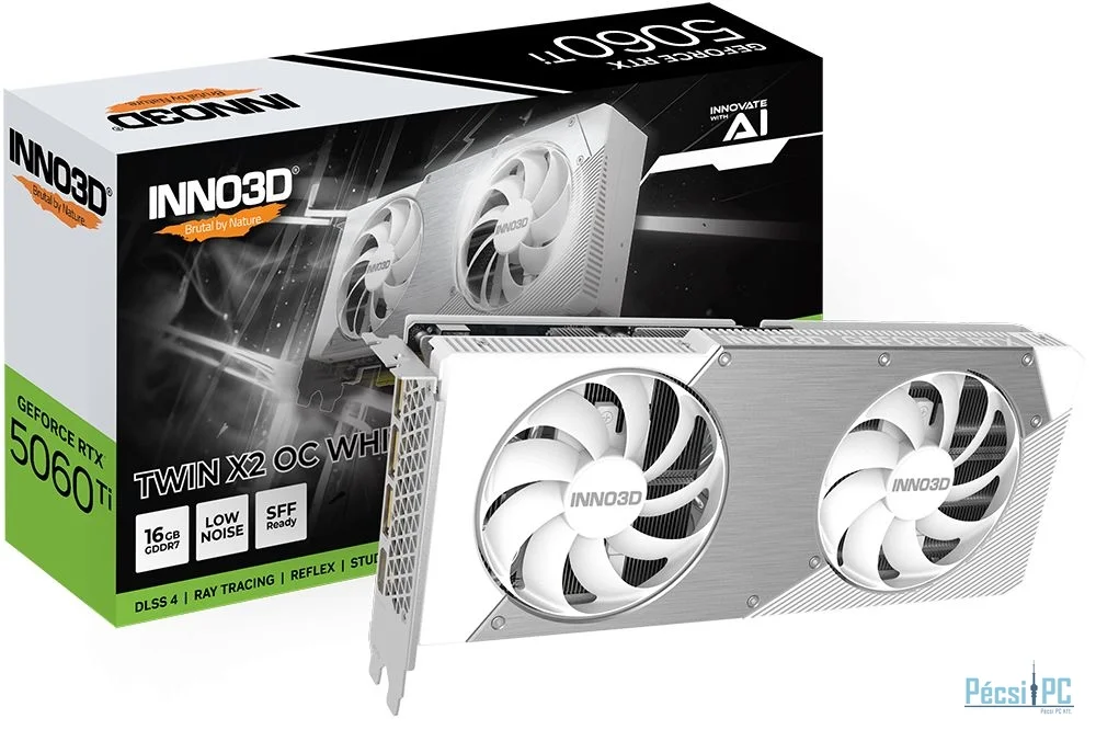 Inno3D GeForce RTX5060 Ti 16GB DDR7 Twin X2 OC White