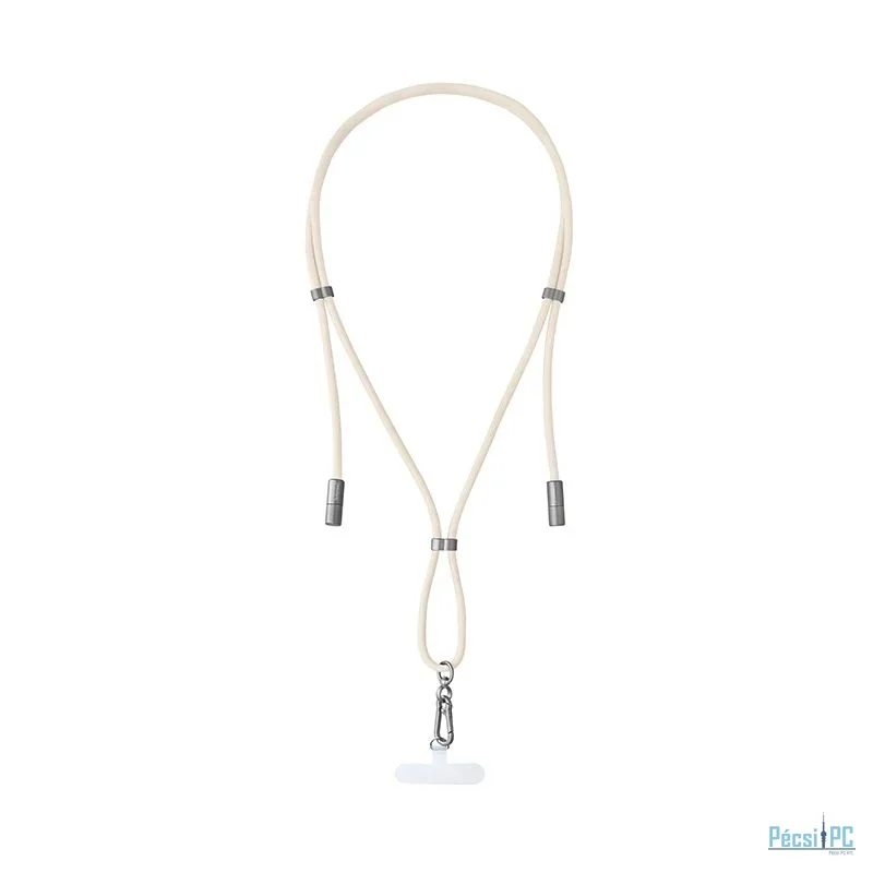 Intenso Cell Phone Charging Lanyard Cable 1,65m Beige