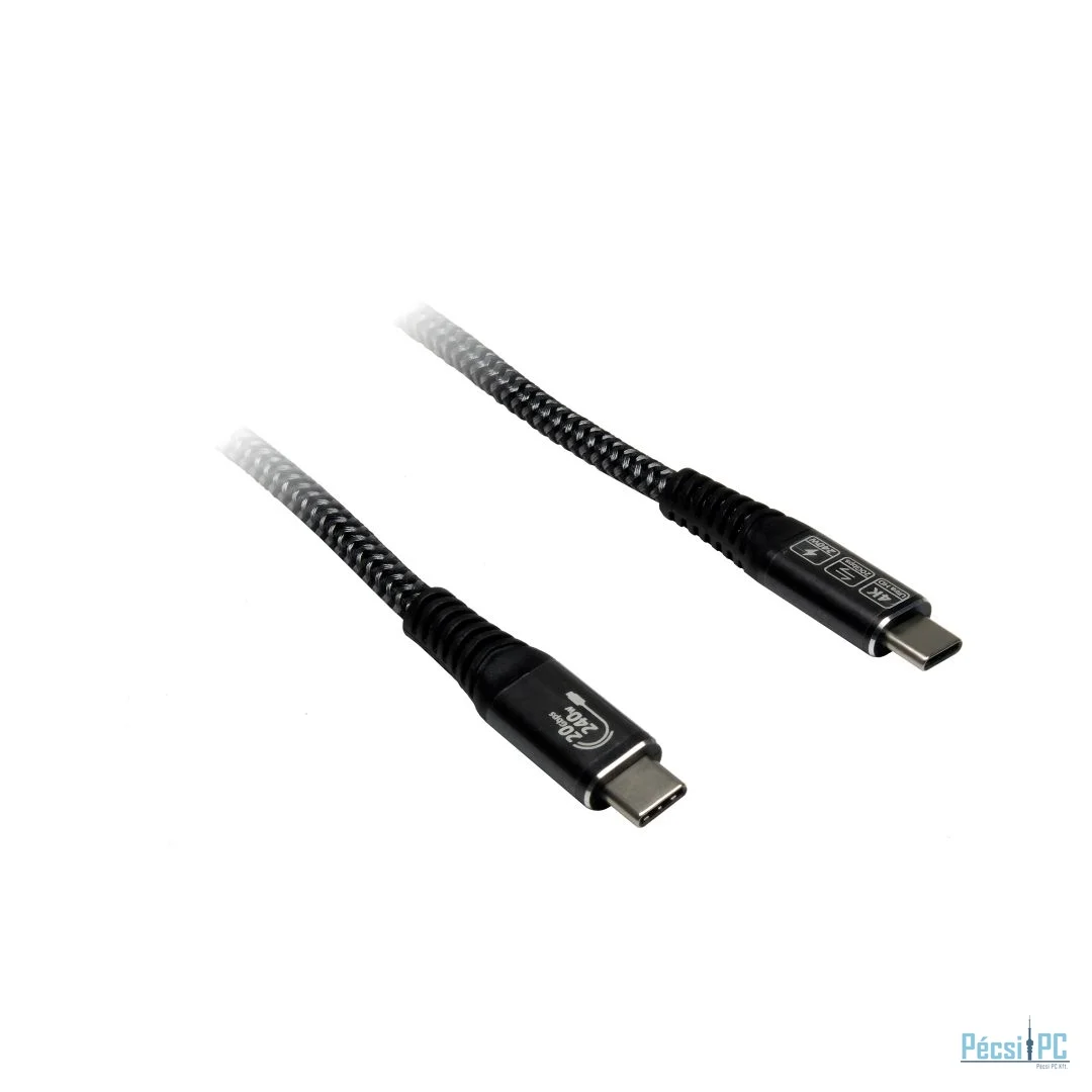 Inter-Tech USB-C to USB-C 3.2 240W Cable 3m Black