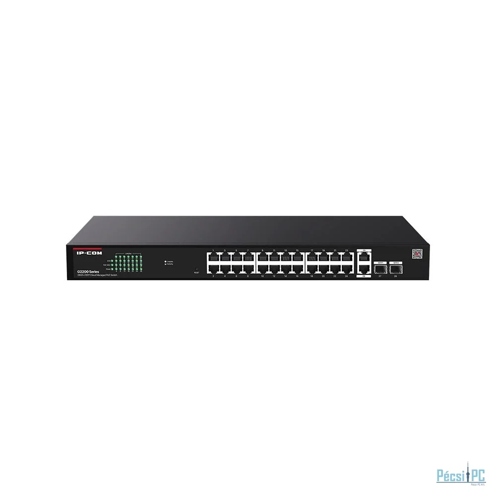IP-COM G2228P-24-410W 26GE+2SFP Cloud Managed PoE Switch