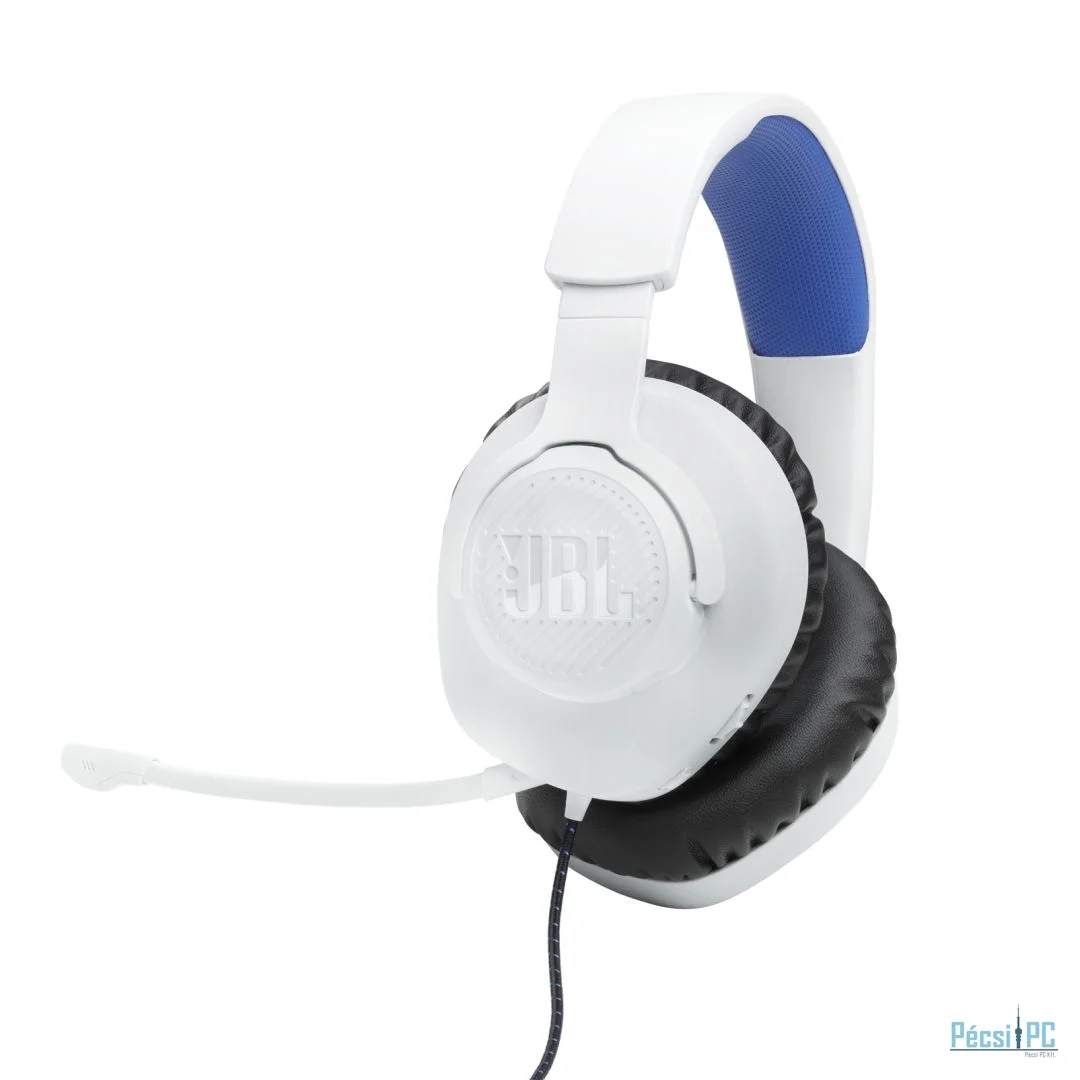 JBL Quantum 100P Gaming Headset White/Blue