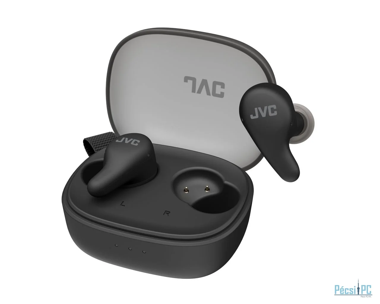 JVC HA-A23T Gumy Premium Wireless Headphones with Noise Cancellation Olive Black