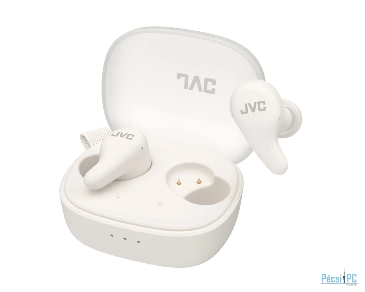 JVC HA-A23T Gumy Premium Wireless Headphones with Noise Cancellation Coconut White
