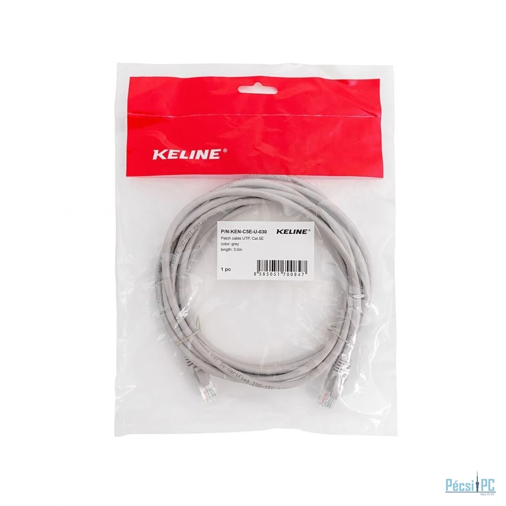 Keline CAT5e U-UTP Patch Cable 15m Grey