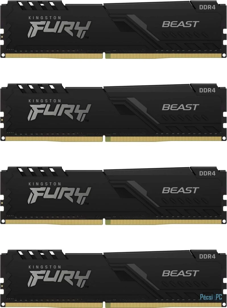Kingston 64GB DDR4 3600MHz Kit(4x16GB) Fury Beast