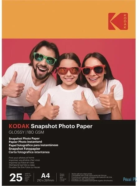 Kodak Snapshot 180g 21x29 25db Fényes Fotópapír